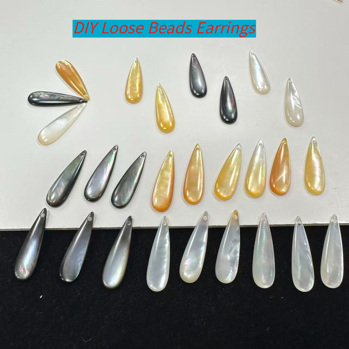 Pearl Stud Earrings - 4Pcs DIY Loose Pendant The Mother