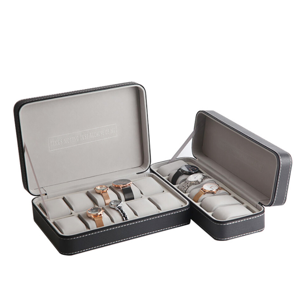 Jewelry Box With Watches - Bymaocar Portable 6 Slot Zipper Watch