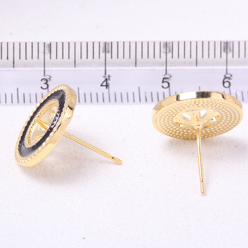 Pearl Stud Earrings - E022 Gold Plated Copper S925 Sterling