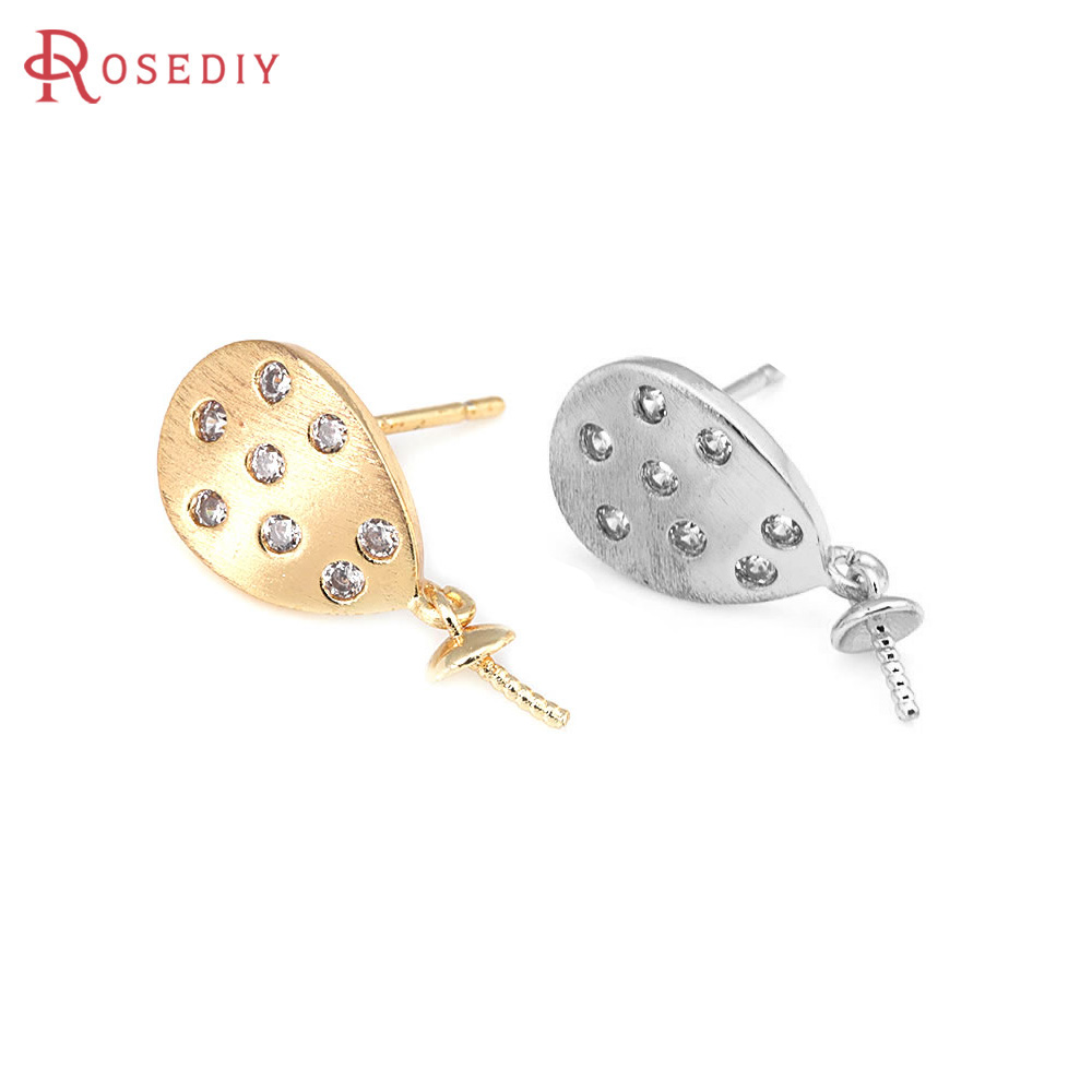 Drop Earrings - 4PCS 18K Gold Color Brass and