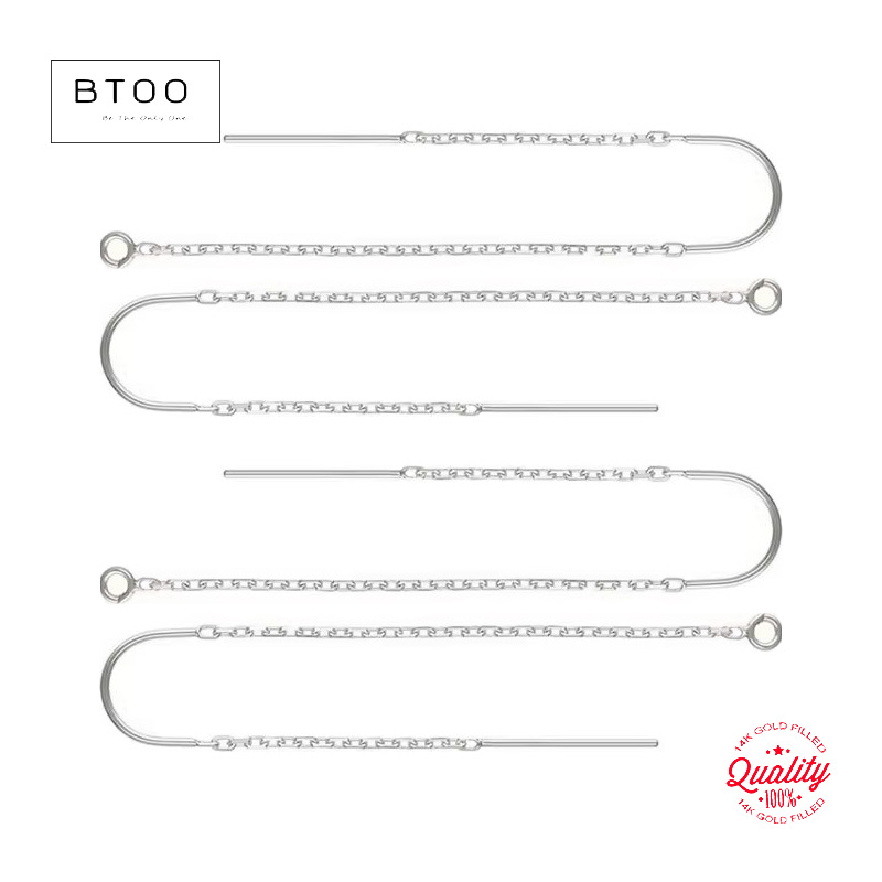 Drop Earrings - 925 Silver Earrings U-Threader DC Cable
