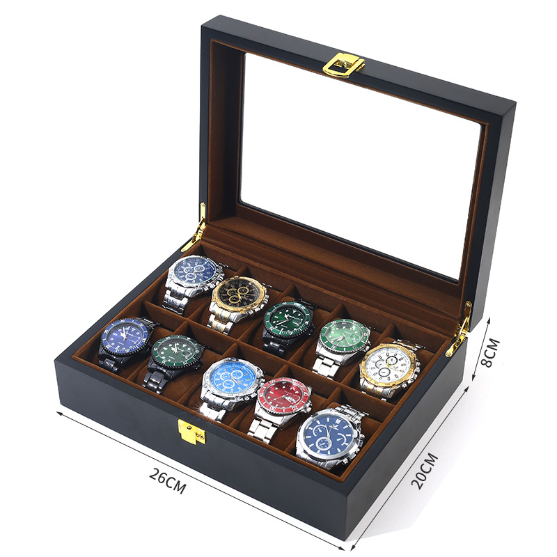 6/10/12 Grids Luxury Handmade  - Jewelry Box That Holds Watches reseña y precio