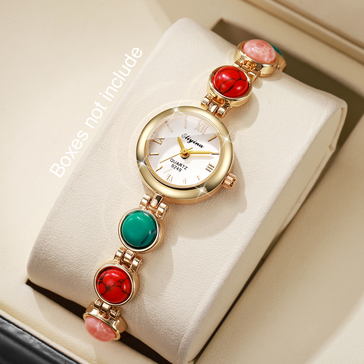 (Beads Color Random) 1/2PCS El - Jewelry Making Watches reseña y precio