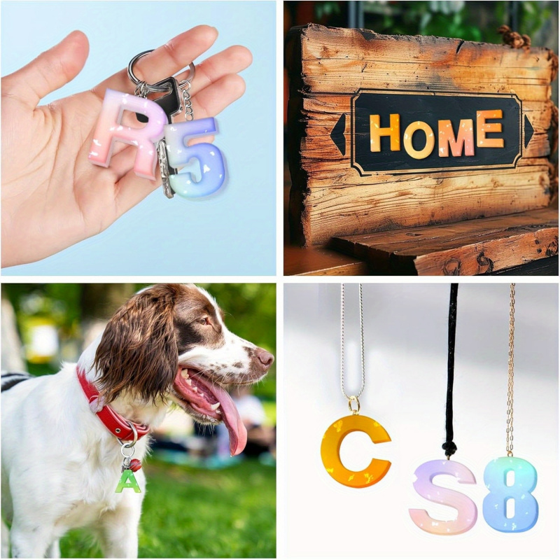 1 Silicone letter mold、Epoxy r - Jewelry Quotes reseña y precio