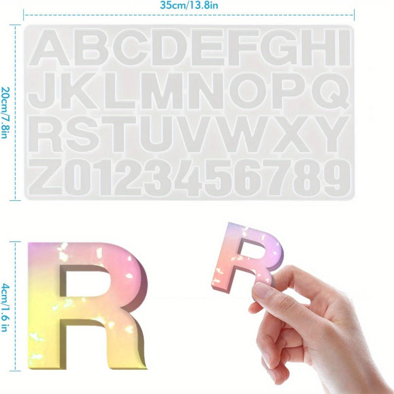 1 Silicone letter mold、Epoxy r - Jewelry Quotes reseña y precio