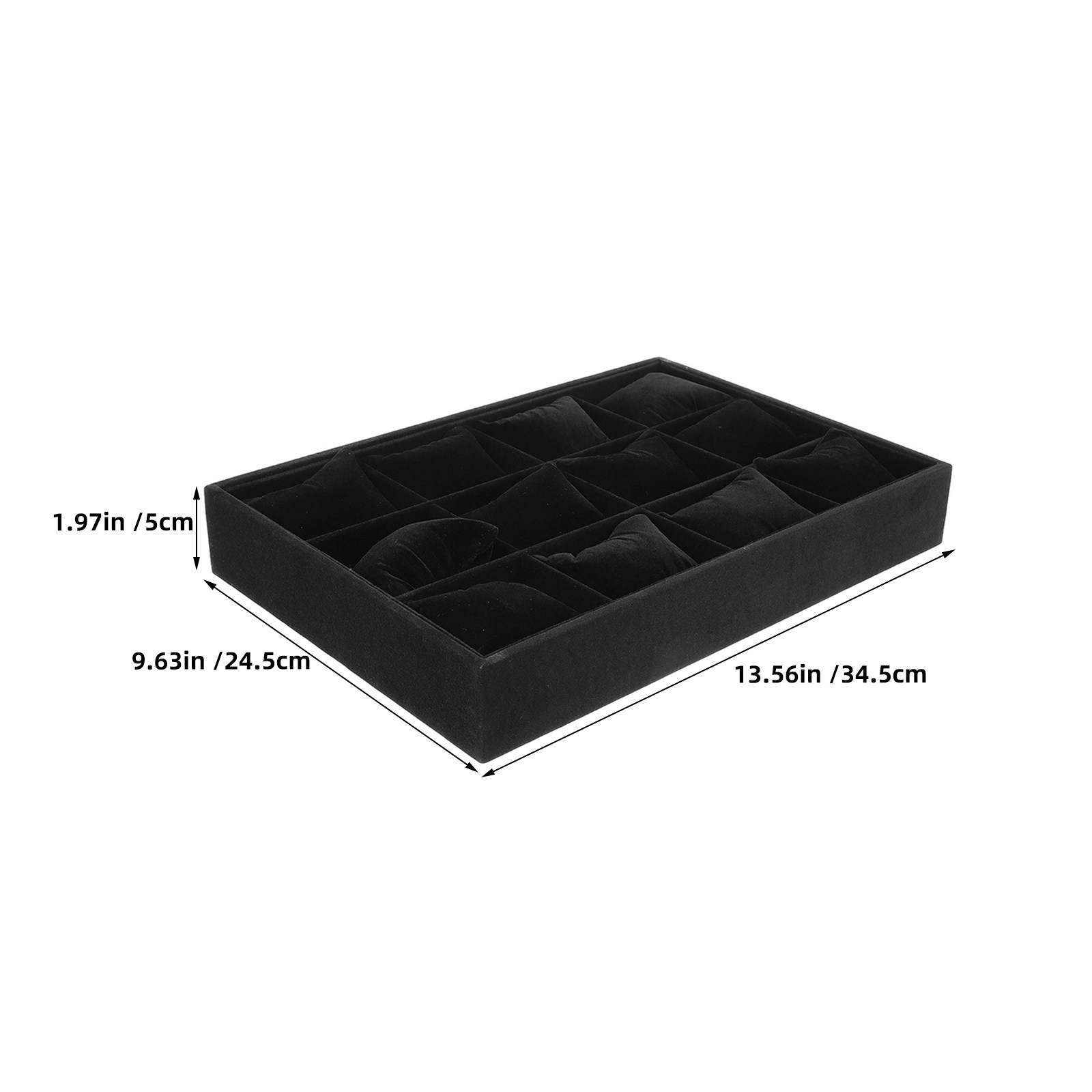 2Pcs Watch Organizer Tray Blac - Jewelry Organizer Watches reseña y precio