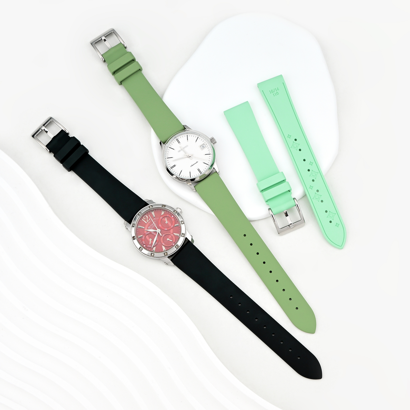 Women's Universal Fluororubber - Daniel Wellington Watches & Jewelry Online Store reseña y precio