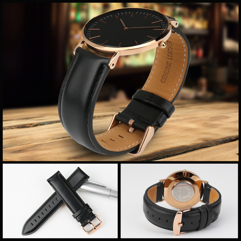 Genuine Quality Genuine Leathe - Daniel Wellington Watches & Jewelry Online Store reseña y precio