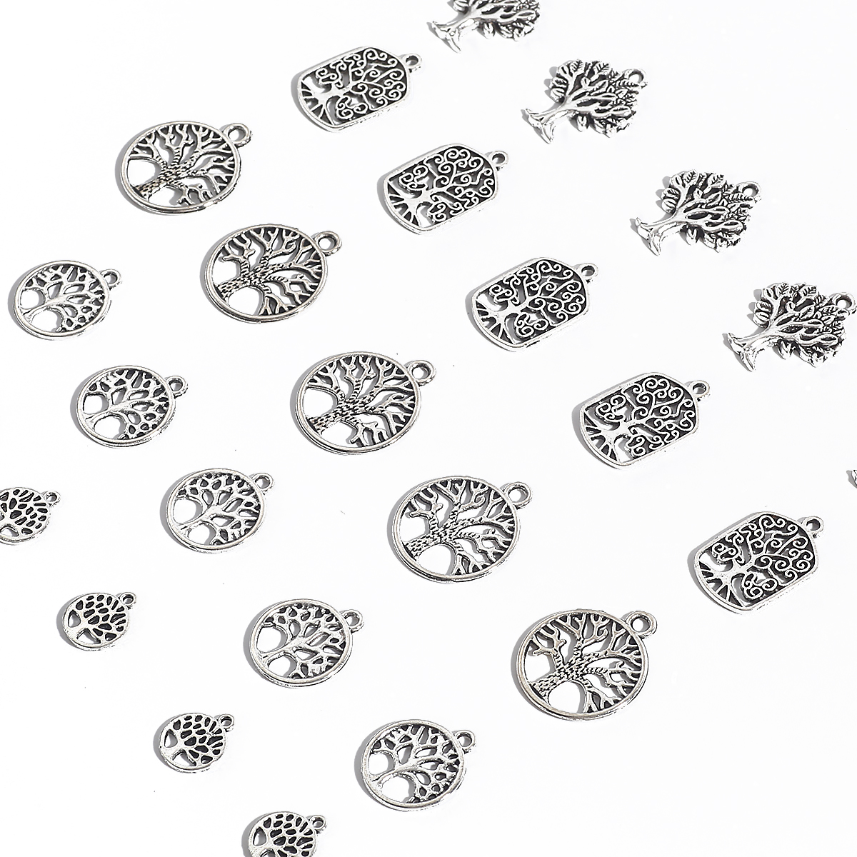 Antique Silver Plated Connecto - Drop Earrings reseña y precio