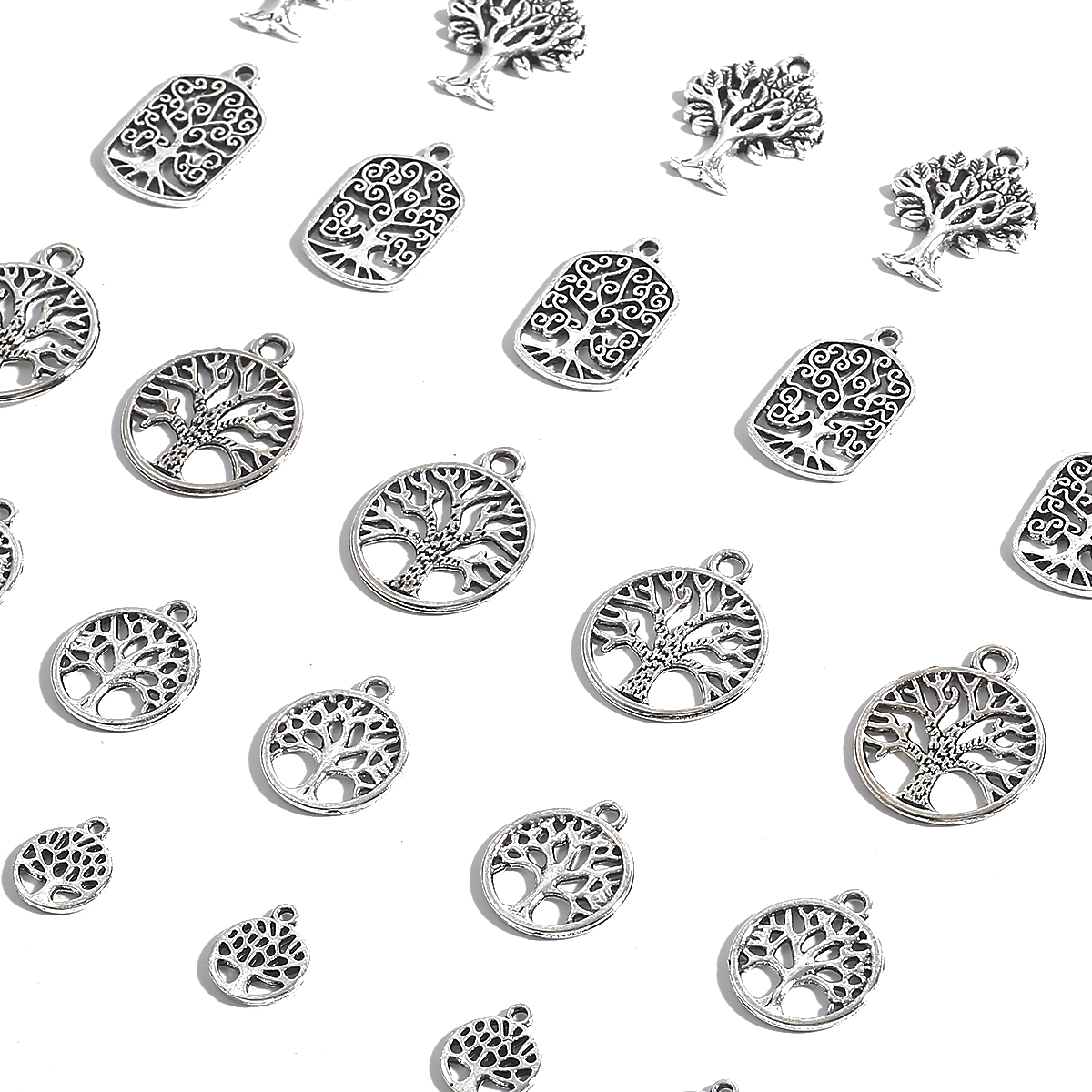 Antique Silver Plated Connecto - Drop Earrings reseña y precio