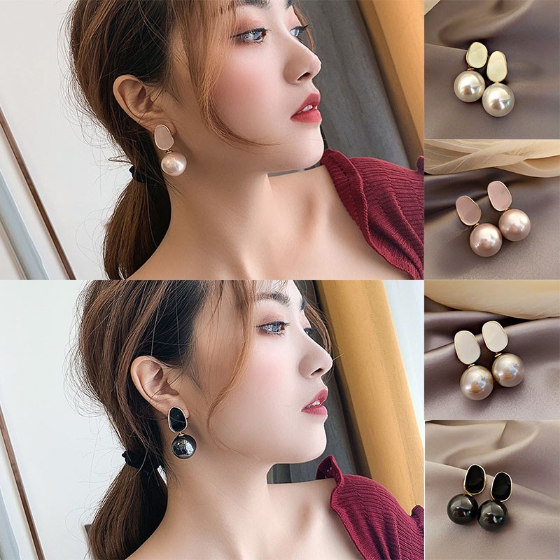 Big Brand High Class Noble Pea - Pearl Stud Earrings reseña y precio