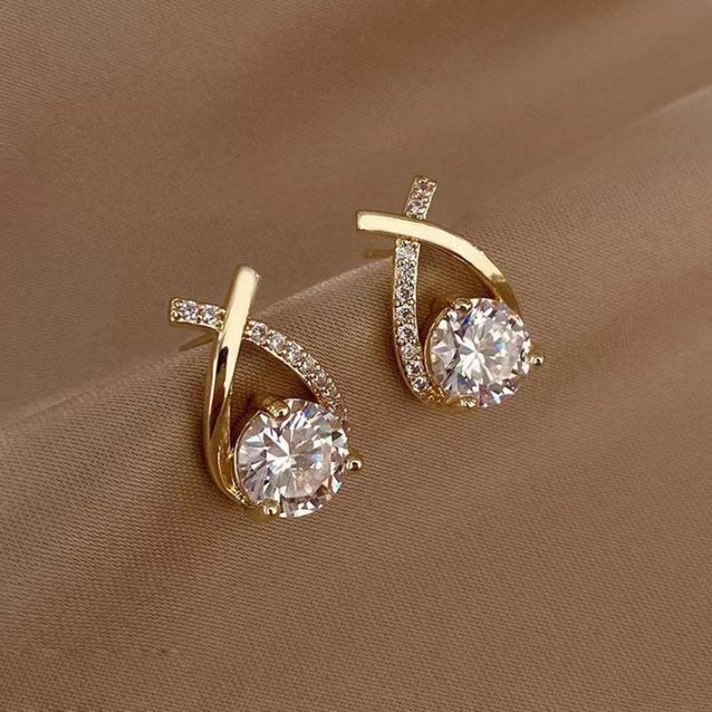 925 Silver Needle Korean Fashi - Pearl Stud Earrings reseña y precio