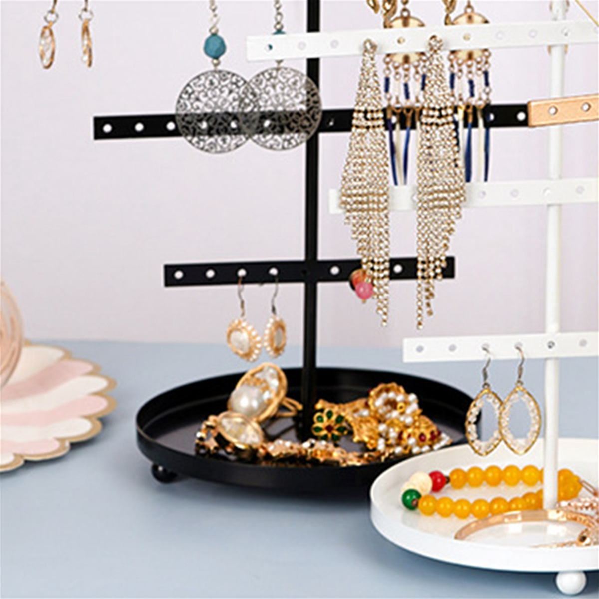 ABQR Black 3-Layer Simple Earr - The Jewelry & Watches reseña y precio