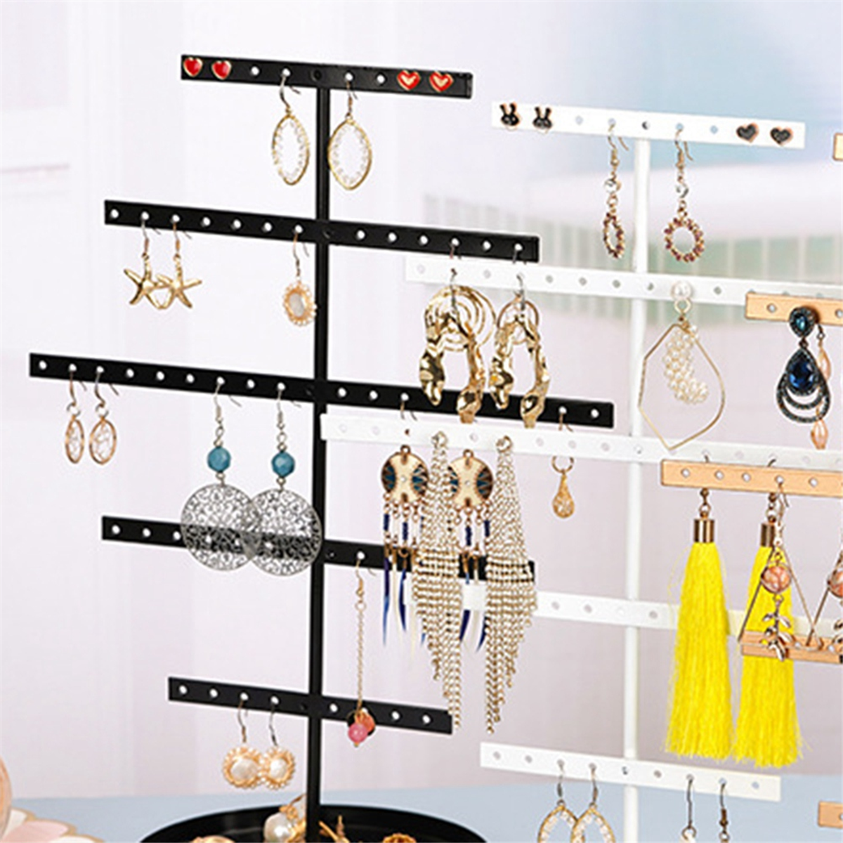 ABQR Black 3-Layer Simple Earr - The Jewelry & Watches reseña y precio