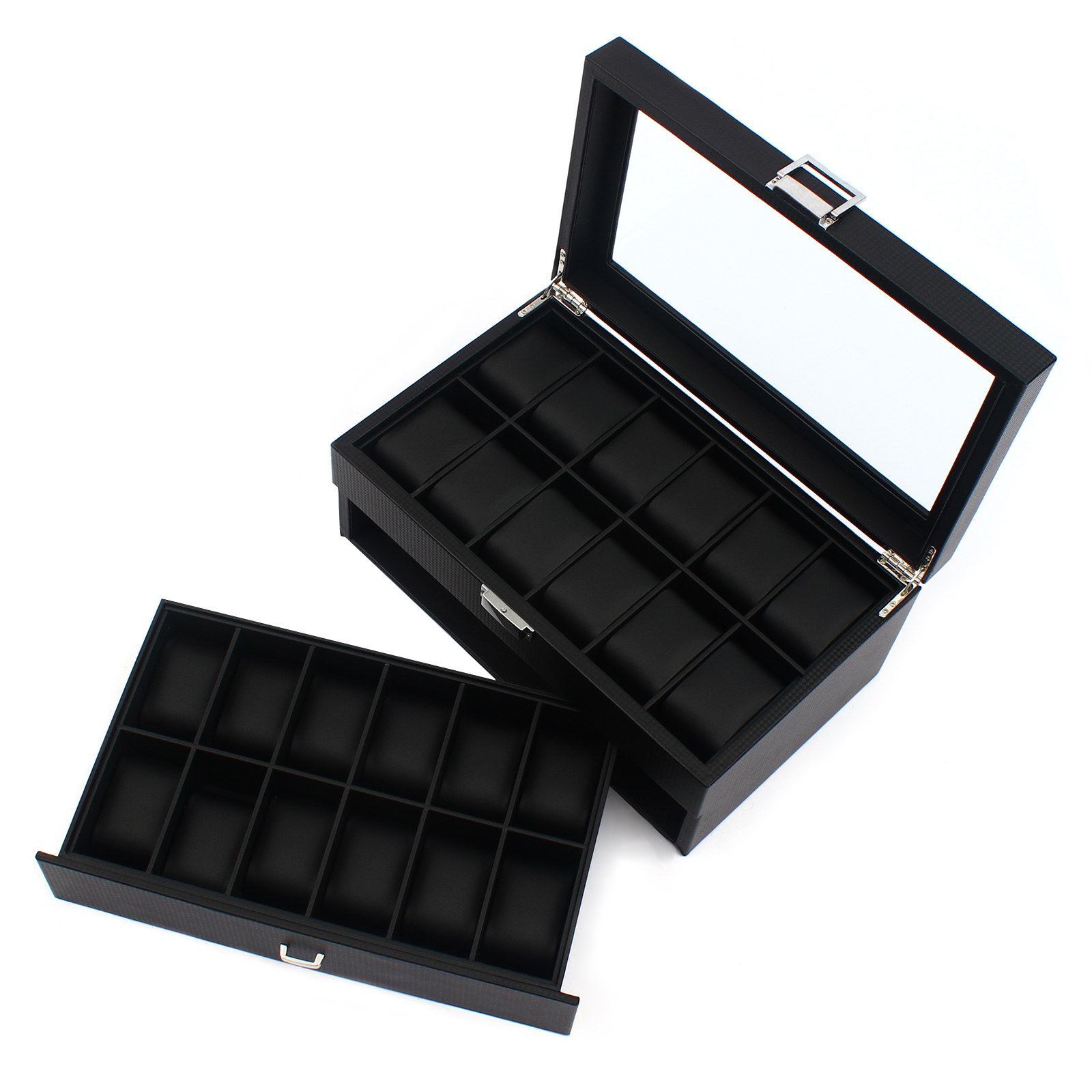 24 Slot Watch Storage Box Disp - Jewelry Box With Watches reseña y precio