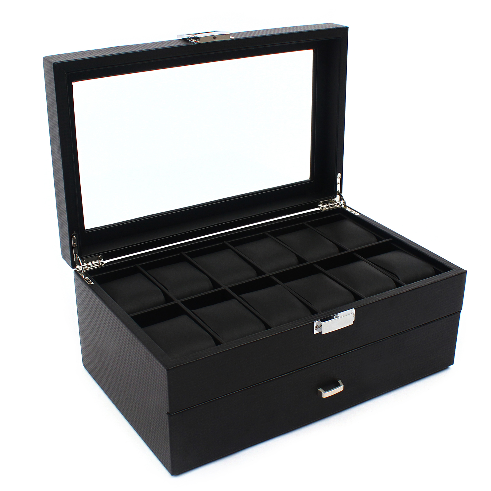 24 Slot Watch Storage Box Disp - Jewelry Box With Watches reseña y precio