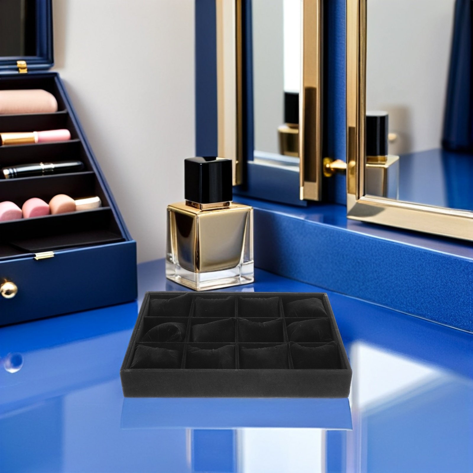 2Pcs Black Jewelry Organizer T - Jewelry Box With Watches reseña y precio