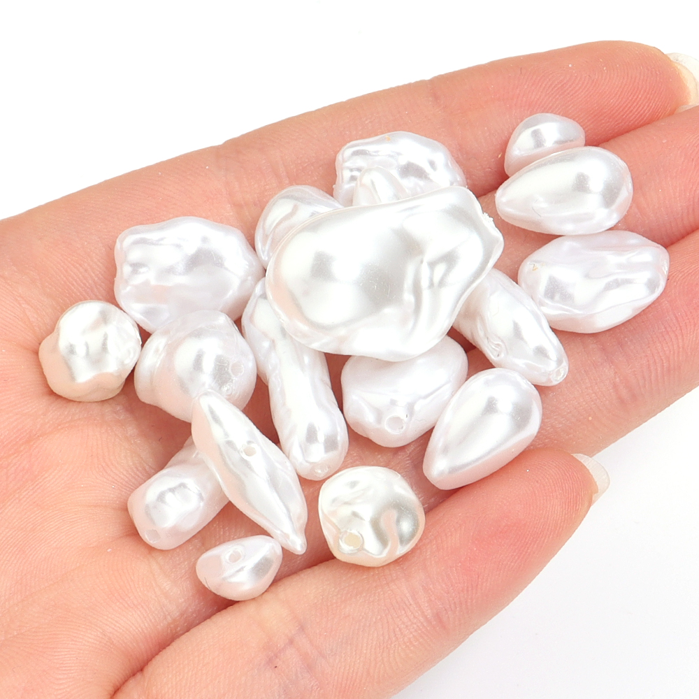 20pcs/lot Irregular ABS Imitat - Pearl Stud Earrings reseña y precio