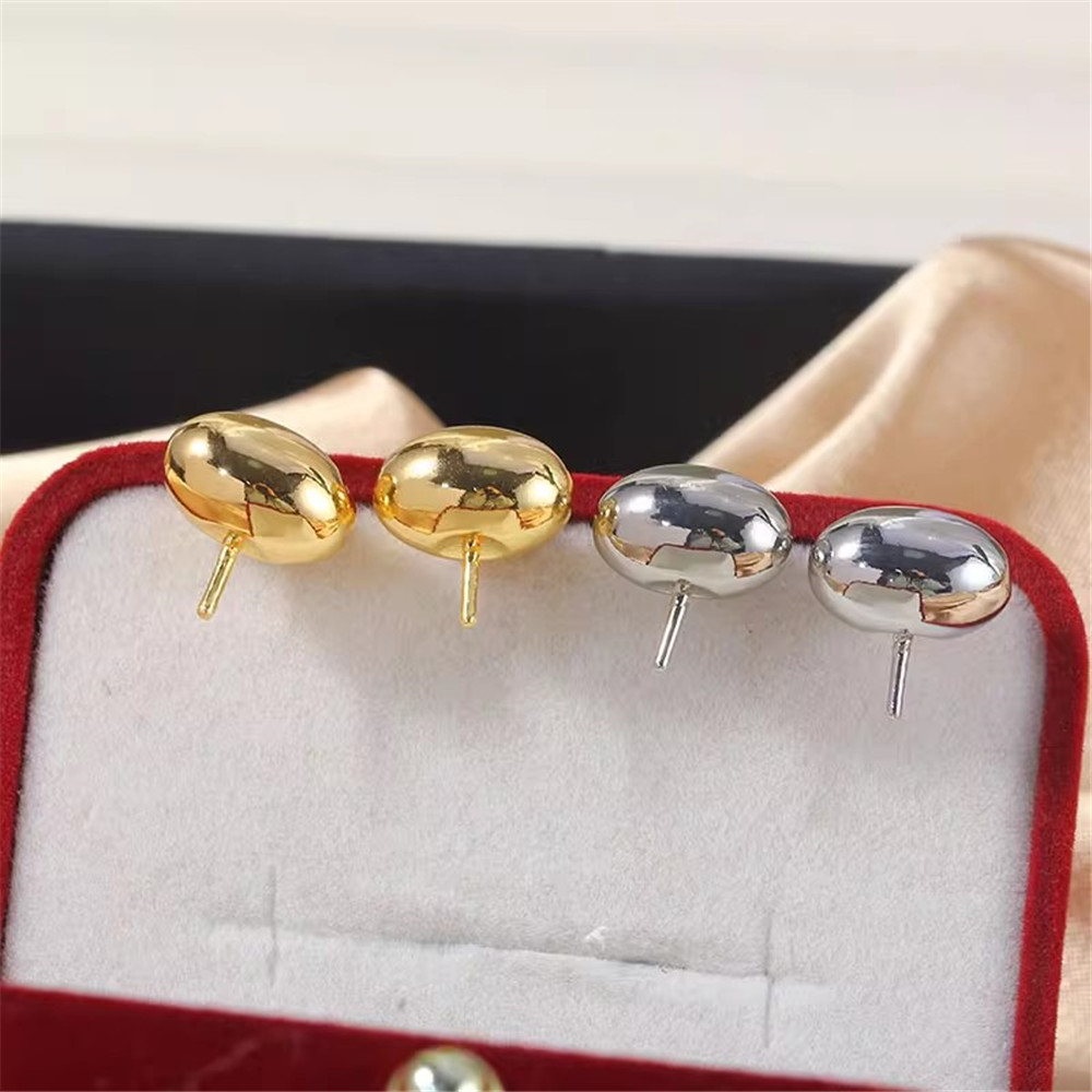 2pcs Gold Plated Pearl Earring - Pearl Stud Earrings reseña y precio