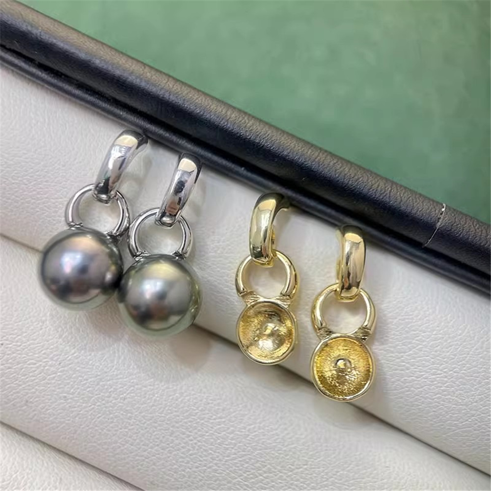 2pcs Gold Plated Pearl Earring - Pearl Stud Earrings reseña y precio