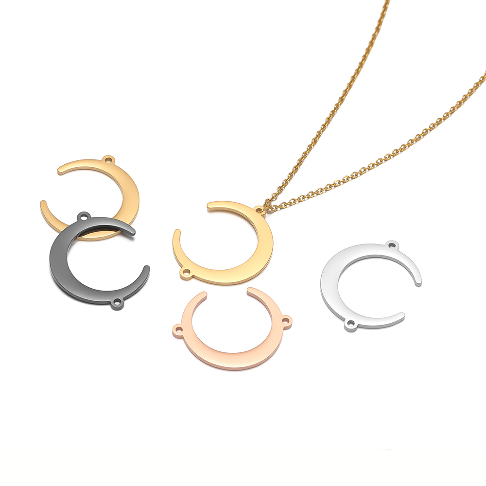 5pcs Stainless Steel Moon Pend - Drop Earrings reseña y precio