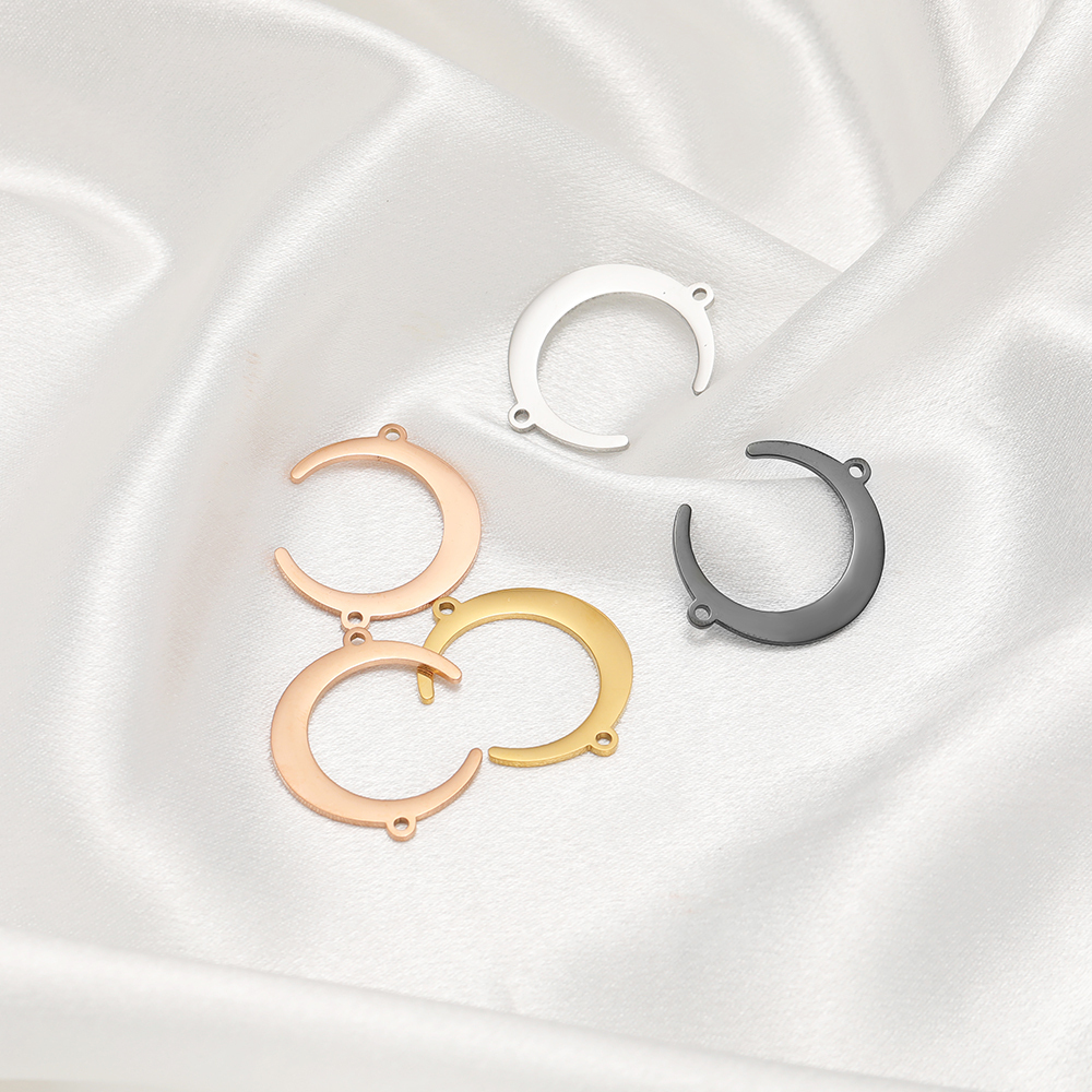 5pcs Stainless Steel Moon Pend - Drop Earrings reseña y precio