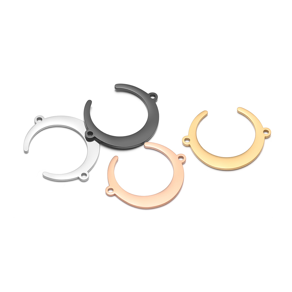 5pcs Stainless Steel Moon Pend - Drop Earrings reseña y precio