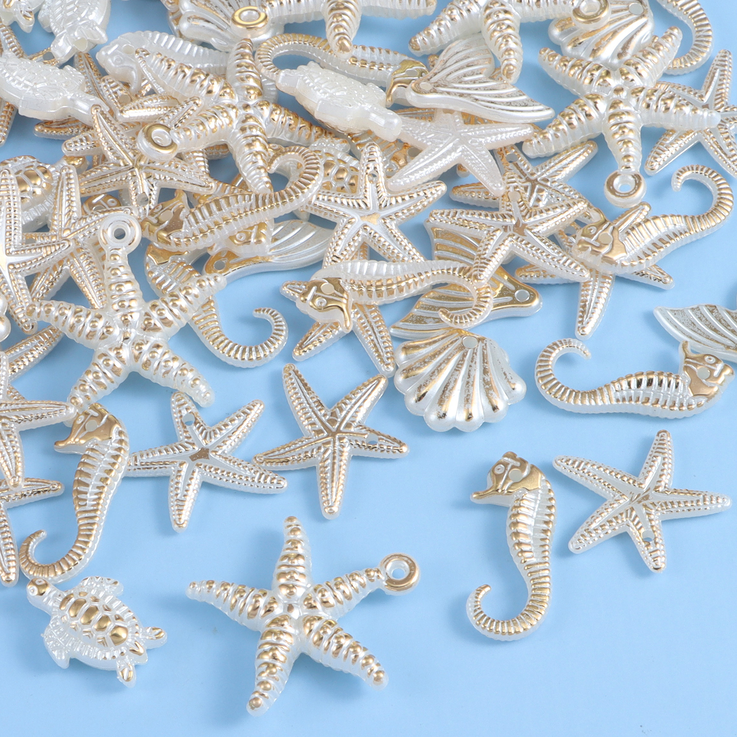 30 pieces of ocean series rand - Pearl Stud Earrings reseña y precio