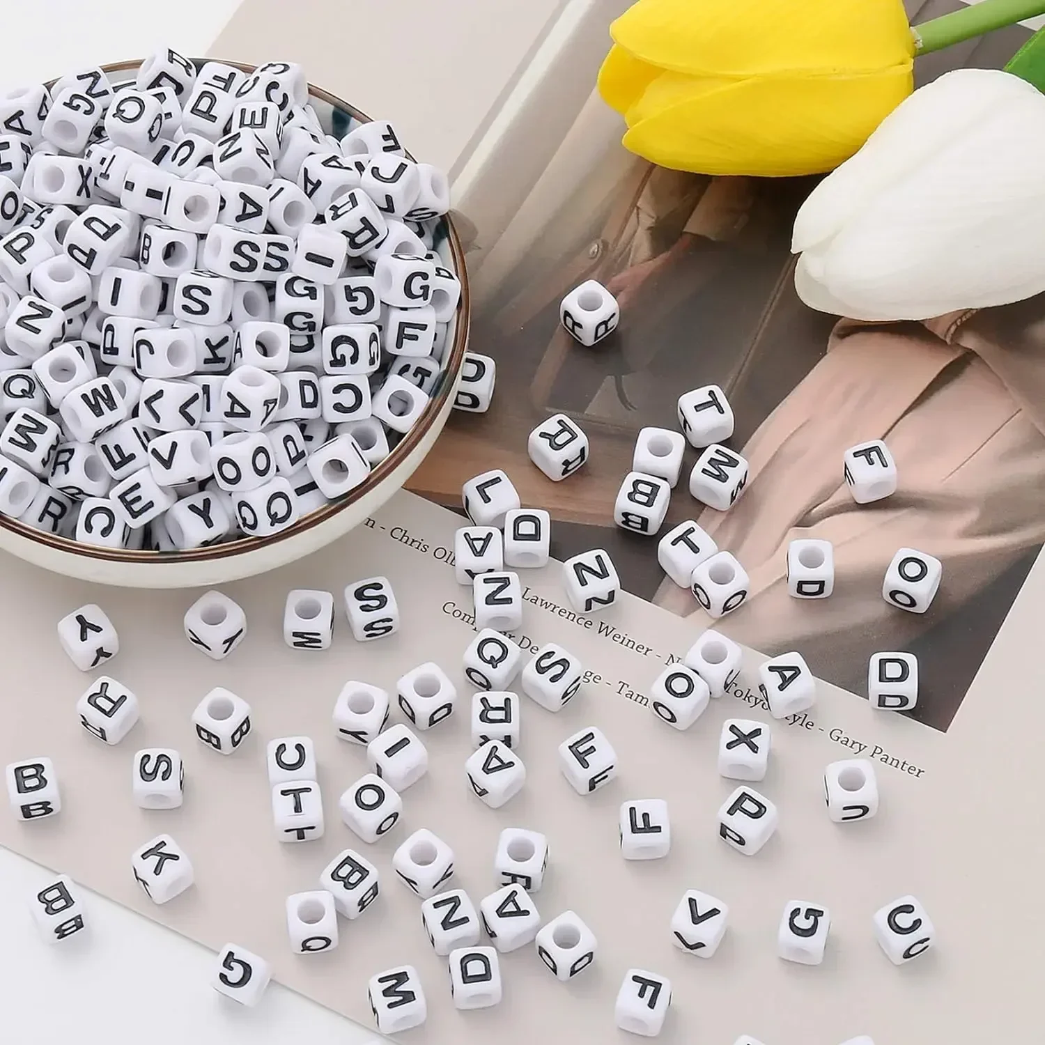 100/200/300/500Pcs Acrylic Let - Jewelry Quotes reseña y precio
