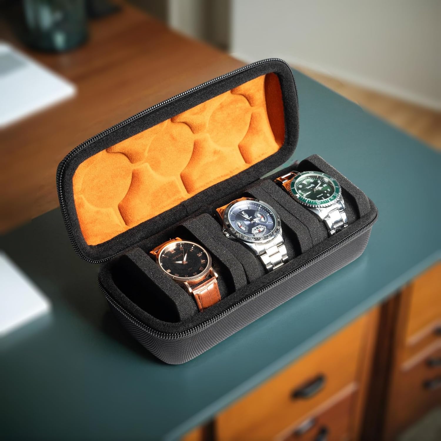 Hard Watch Case for Travel - 3 - Jewelry Organizer Watches reseña y precio