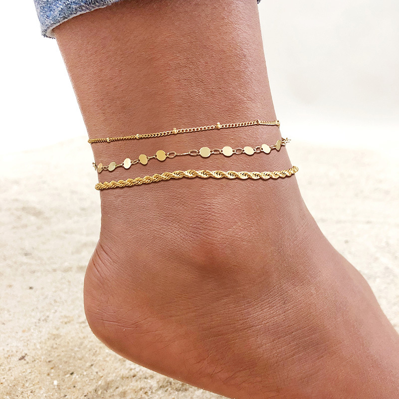 Ladies gold anklet, summer vac - Jc Jewelry & Watches reseña y precio