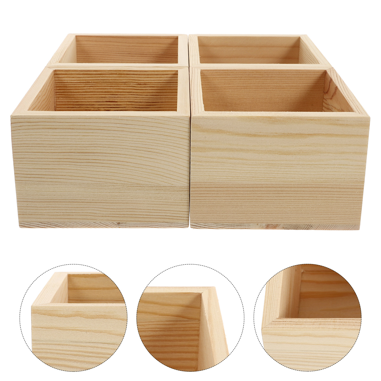 4Pcs Exquisitely Crafted Solid - Jewelry Box That Holds Watches reseña y precio