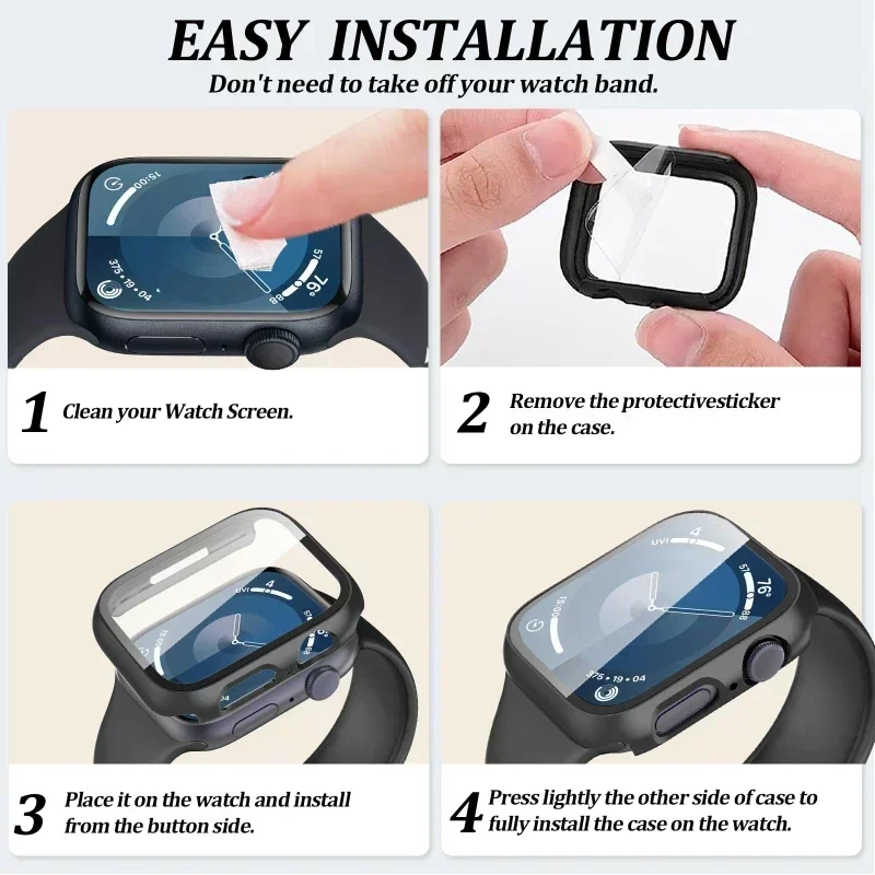 Glass+Case+Strap for Apple Wat - Jewelry Smart Watches reseña y precio