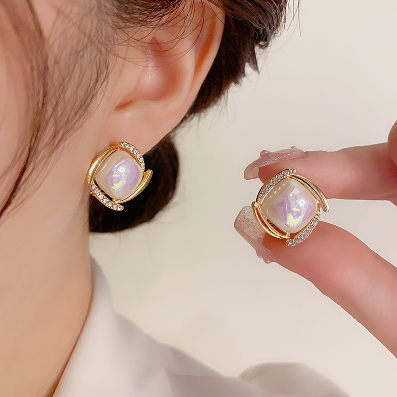 925 Silver Needle Korean Fashi - Pearl Stud Earrings reseña y precio