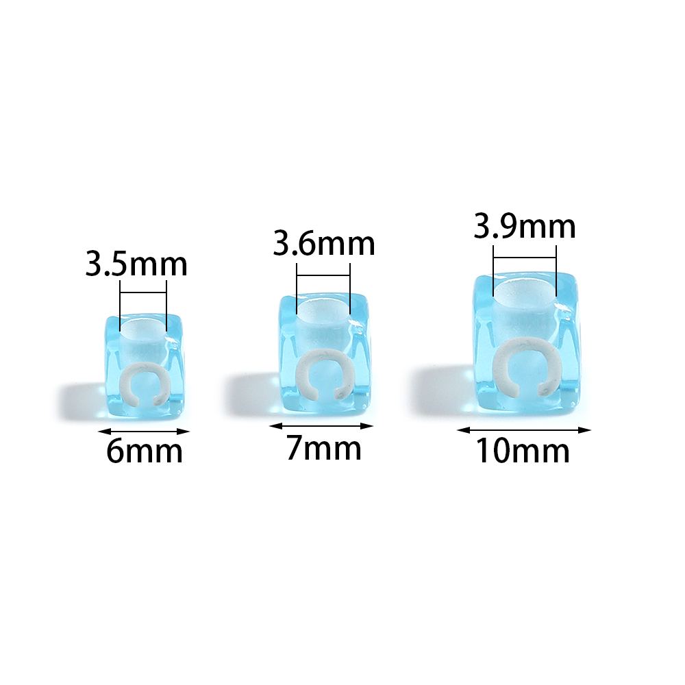 100pcs/lot 6 7 10mm Acrylic Le - Jewelry Quotes reseña y precio