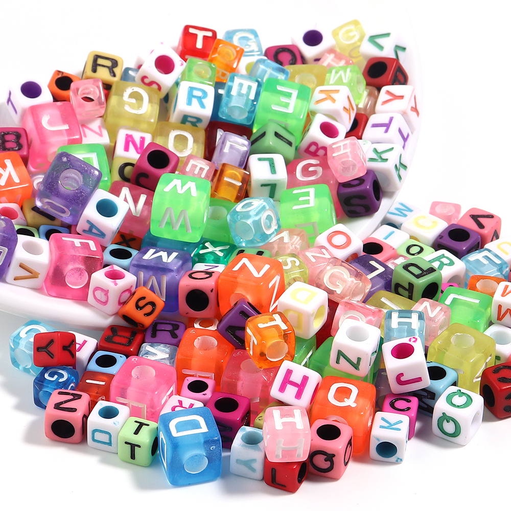 100pcs/lot 6 7 10mm Acrylic Le - Jewelry Quotes reseña y precio