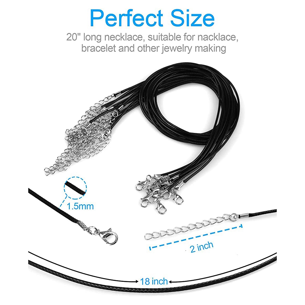 ABQR 24PCS Cord Necklace, 20 i - The Jewelry & Watches reseña y precio