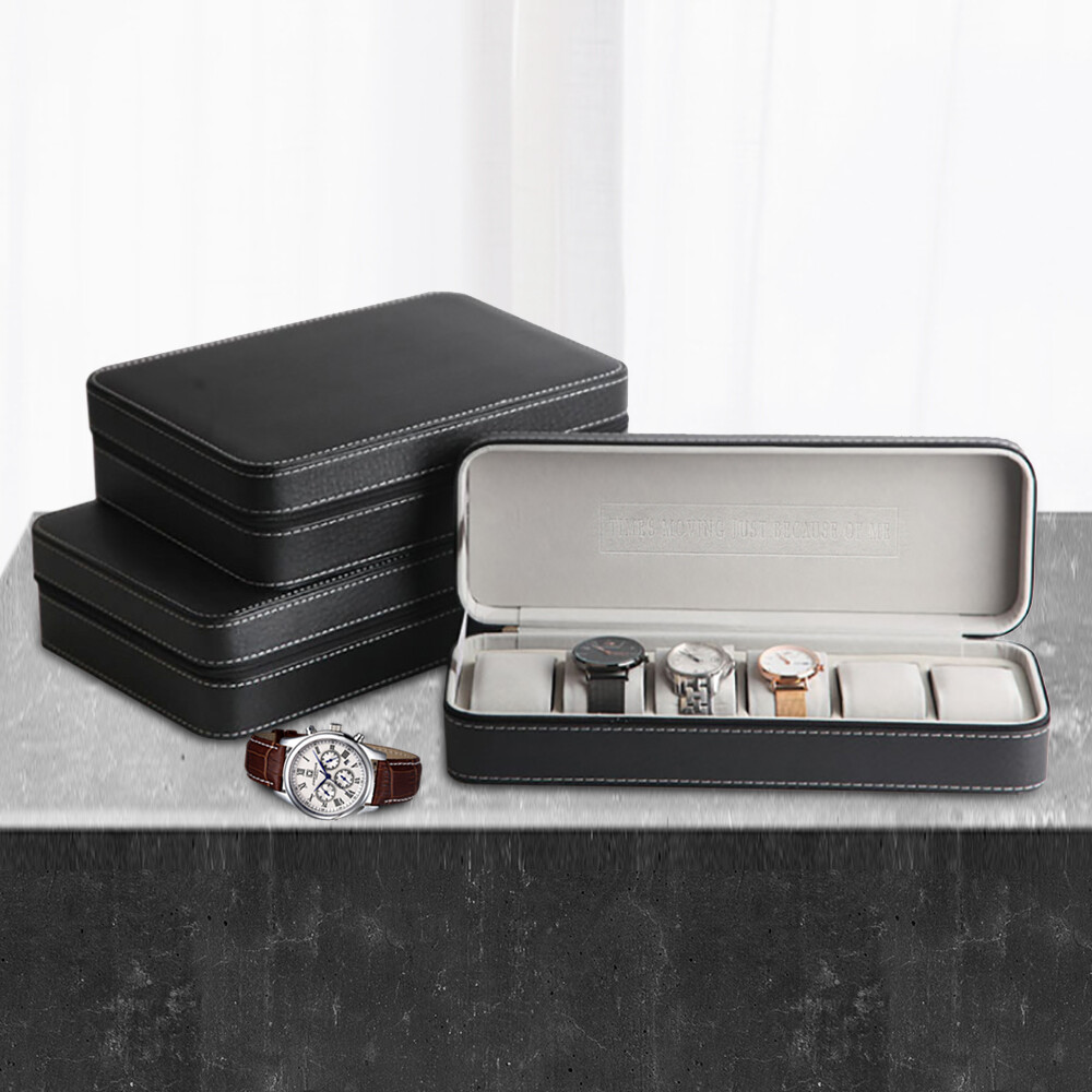 Bymaocar Portable 6 Slot Zippe - Jewelry Box With Watches reseña y precio