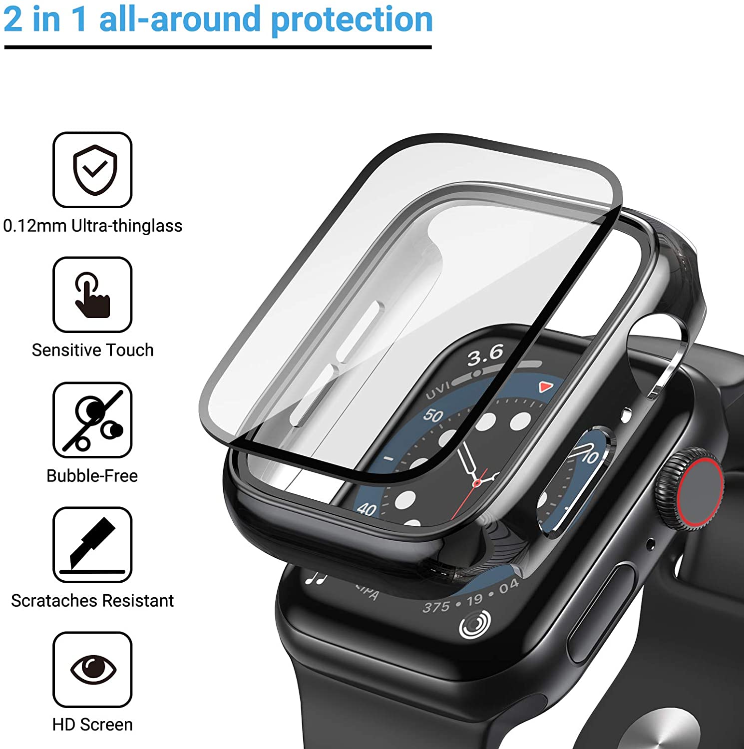 Glass+cover For Apple Watch Ca - Jewelry Smart Watches reseña y precio