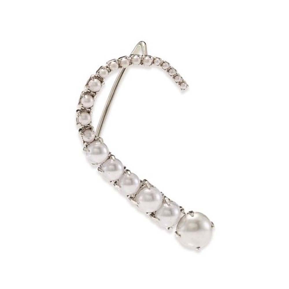 Stonefans Pearl Ear Clips With - Pearl Stud Earrings reseña y precio