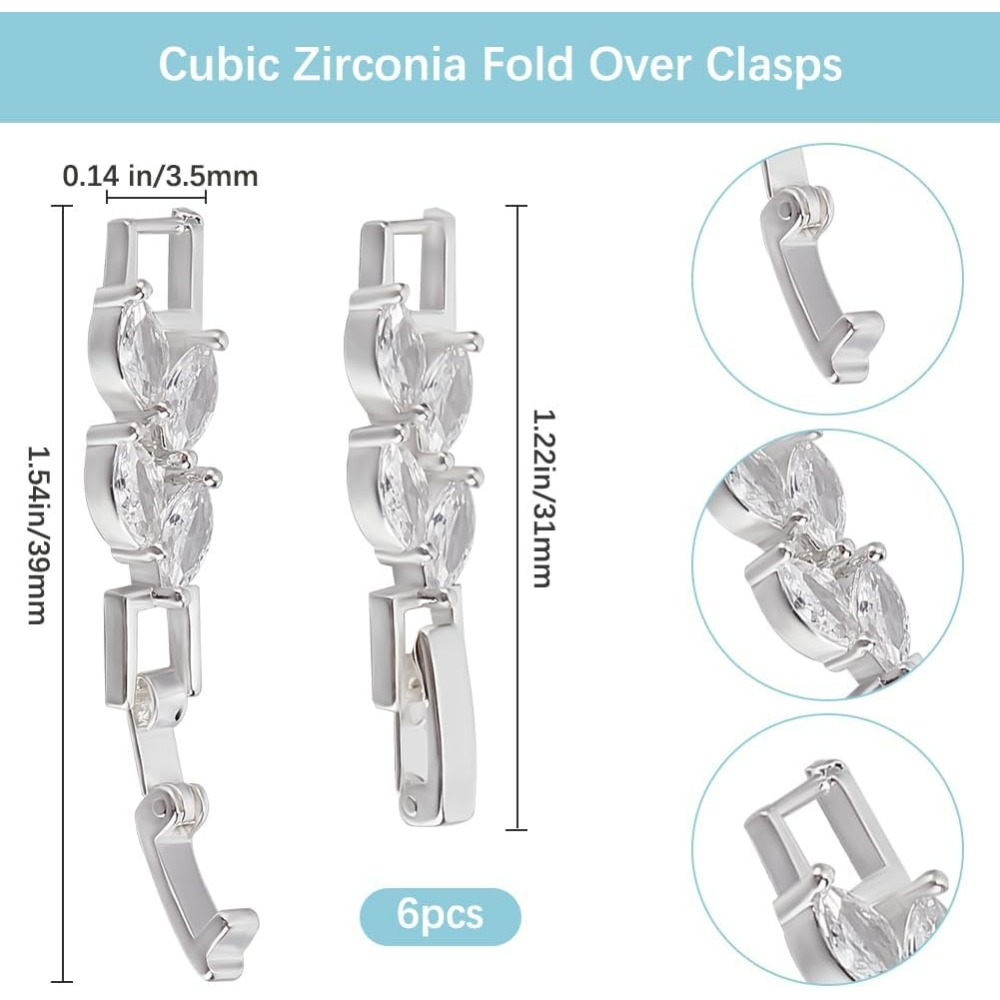 1 Box 6Pcs Bracelet Extender C - Jewelry Box With Watches reseña y precio