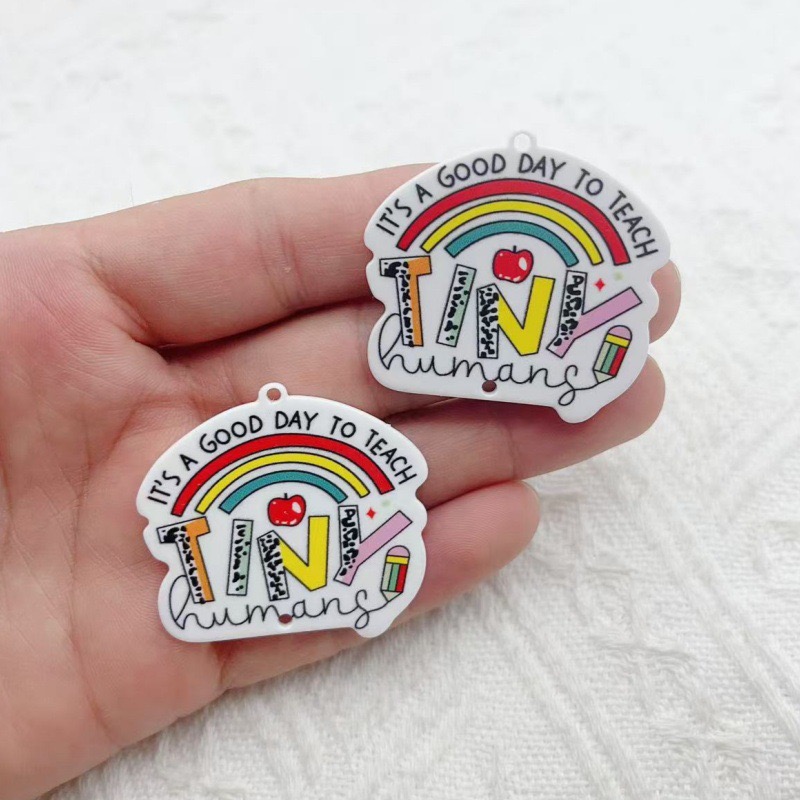 10pcs Teacher's Day Acrylic Do - The Jewelry & Watches reseña y precio