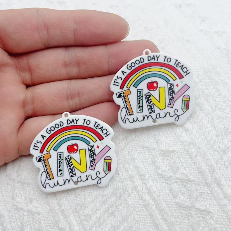 10pcs Teacher's Day Acrylic Do - The Jewelry & Watches reseña y precio