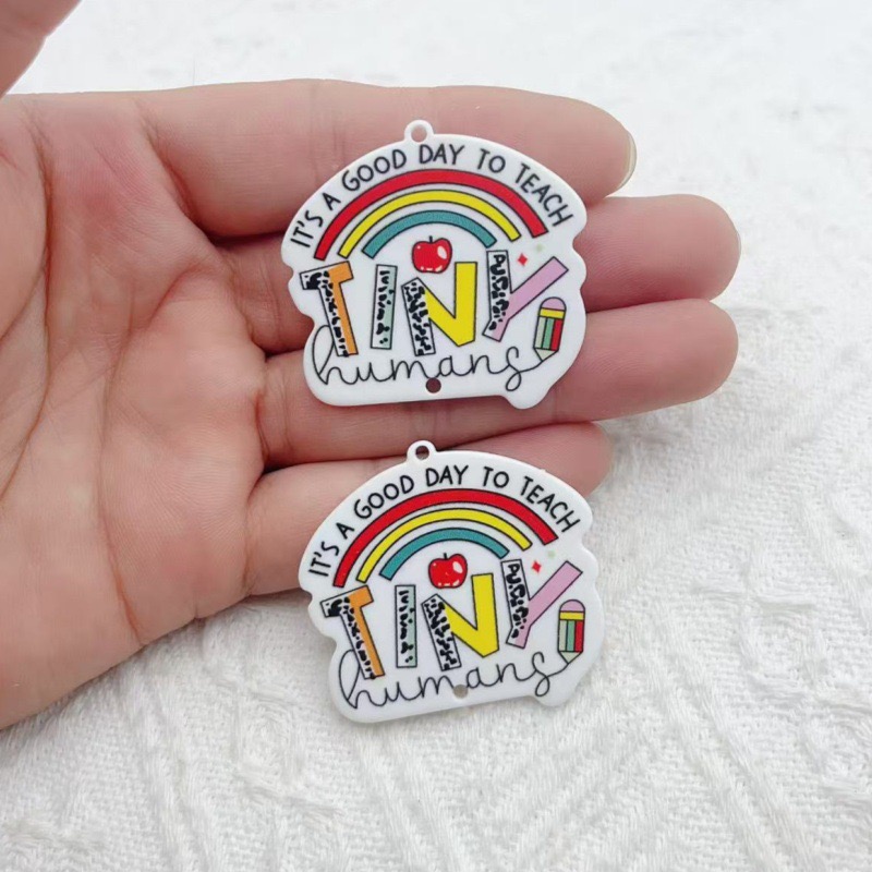 10pcs Teacher's Day Acrylic Do - The Jewelry & Watches reseña y precio