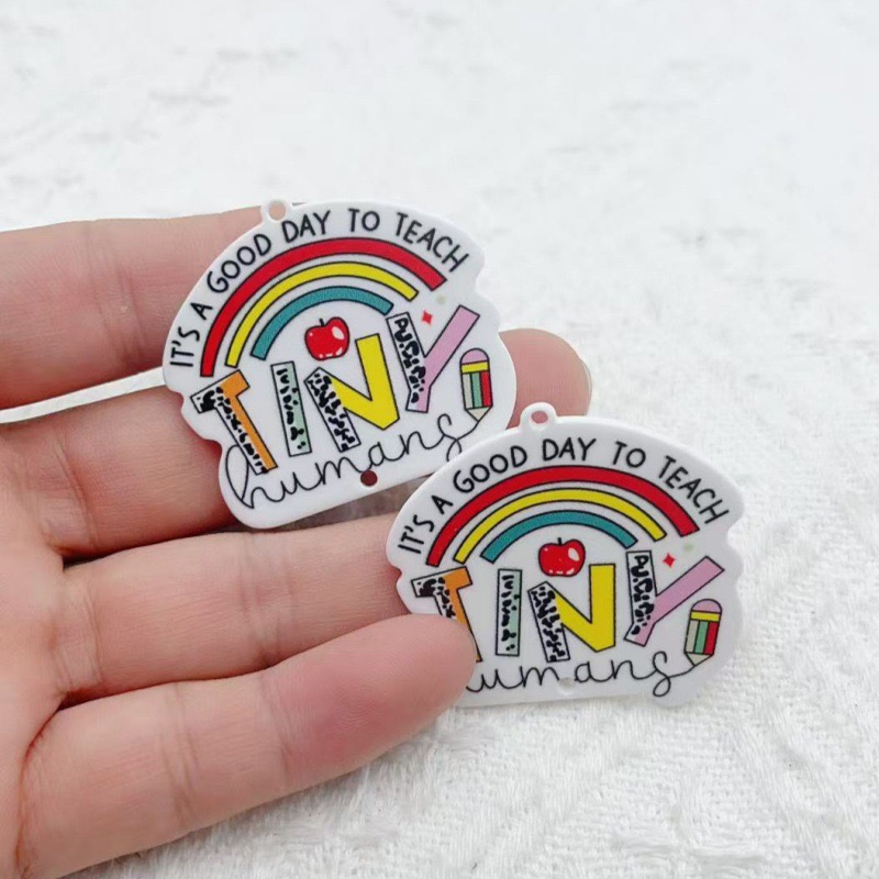 10pcs Teacher's Day Acrylic Do - The Jewelry & Watches reseña y precio