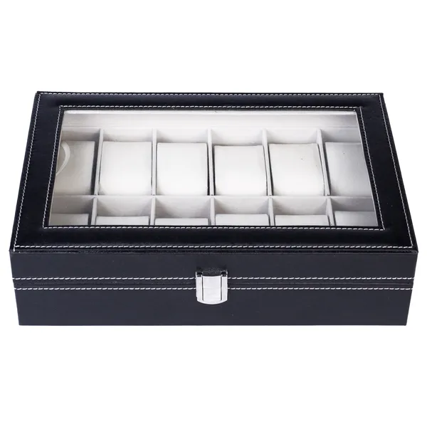Elegant Leather Watch Display  - Jewelry Organizer Watches reseña y precio