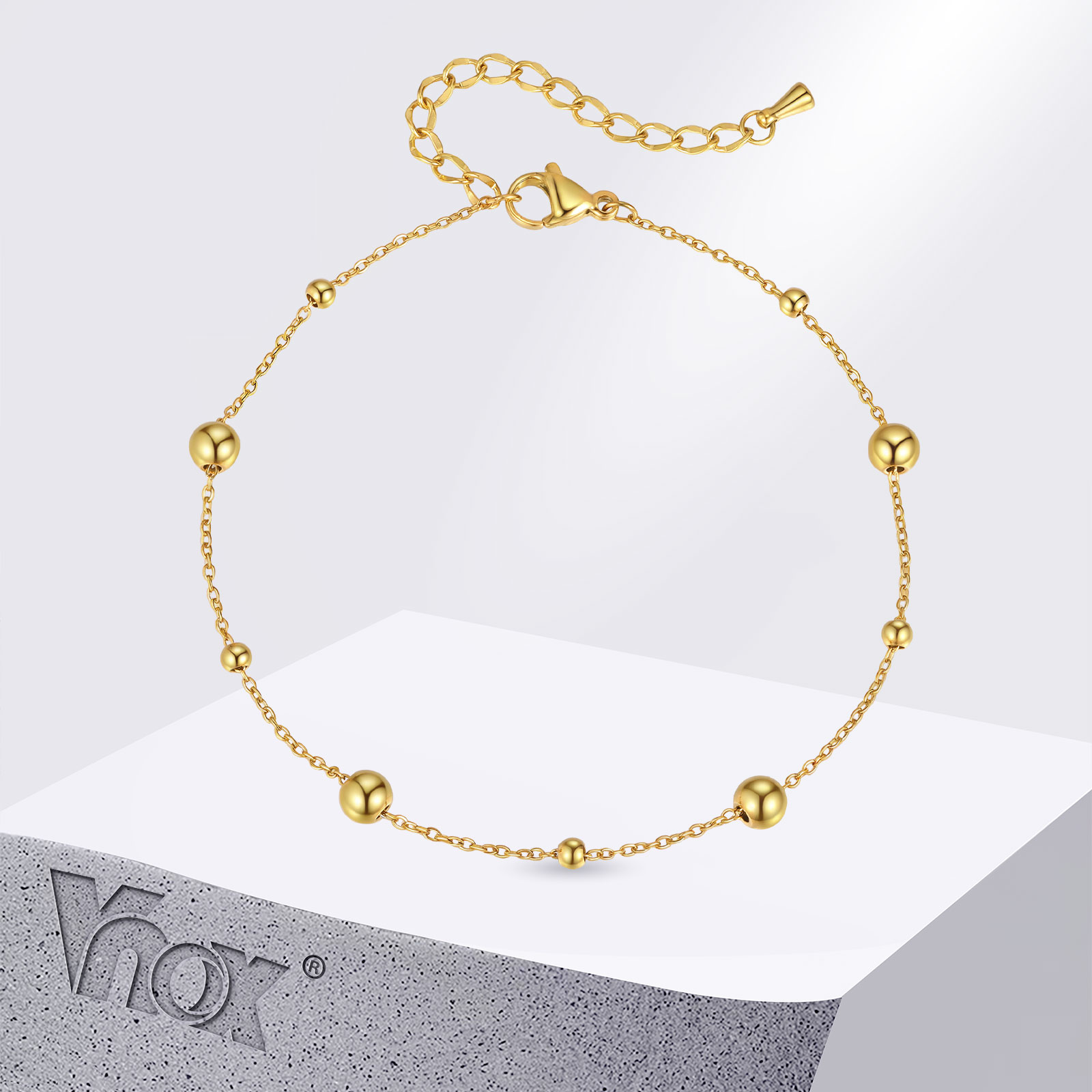 Vnox Stainless Steel Small Bea - Jc Jewelry & Watches reseña y precio