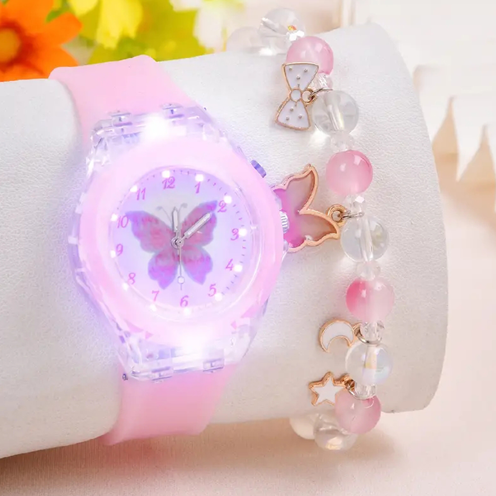 Fashion Butterfly Silicone Lum - Jewelry Making Watches reseña y precio