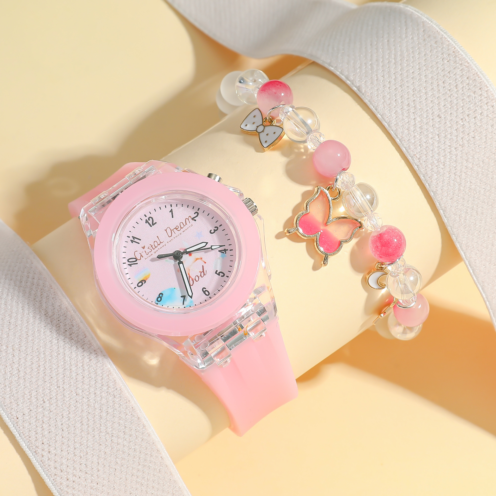Fashion Butterfly Silicone Lum - Jewelry Making Watches reseña y precio