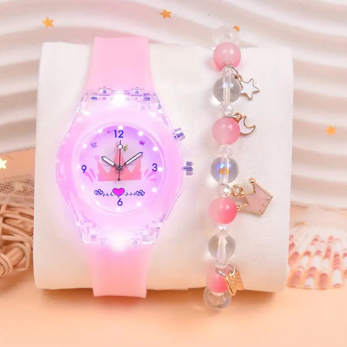 Fashion Butterfly Silicone Lum - Jewelry Making Watches reseña y precio